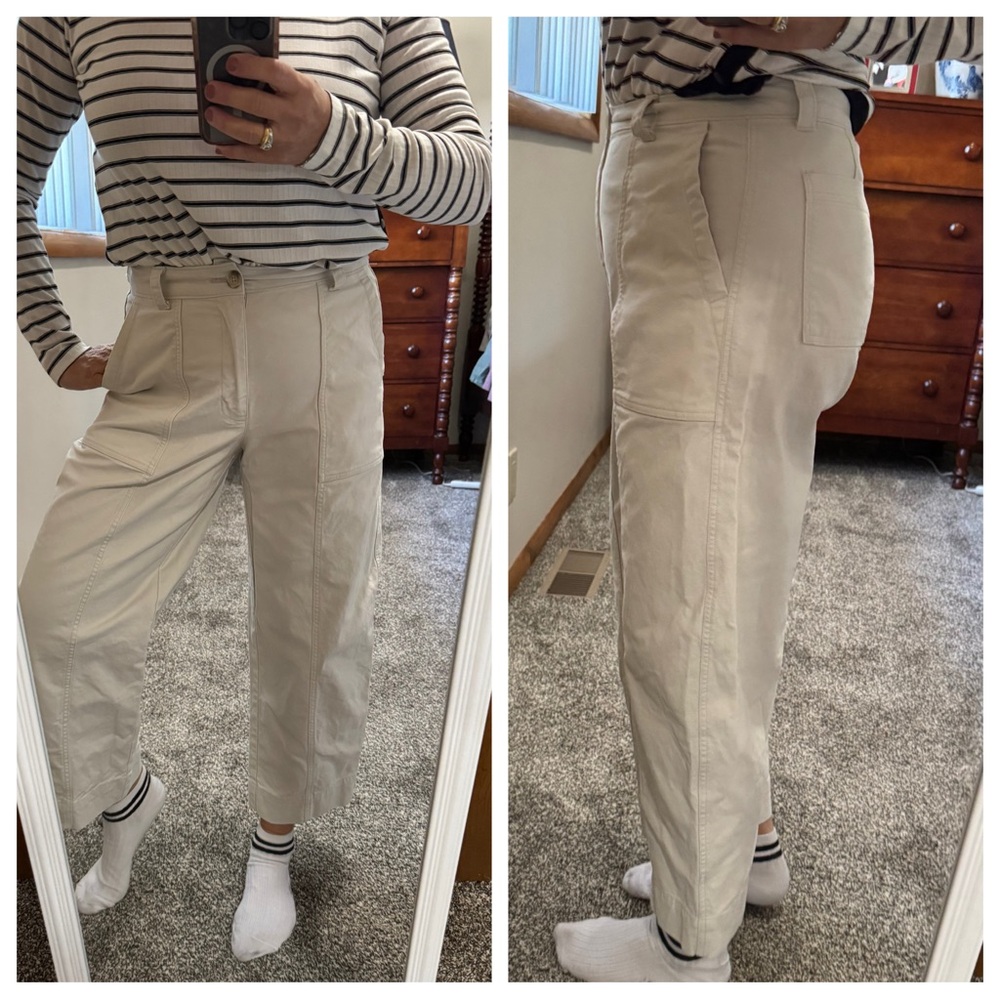High-Waisted Barrel-legged  Pants